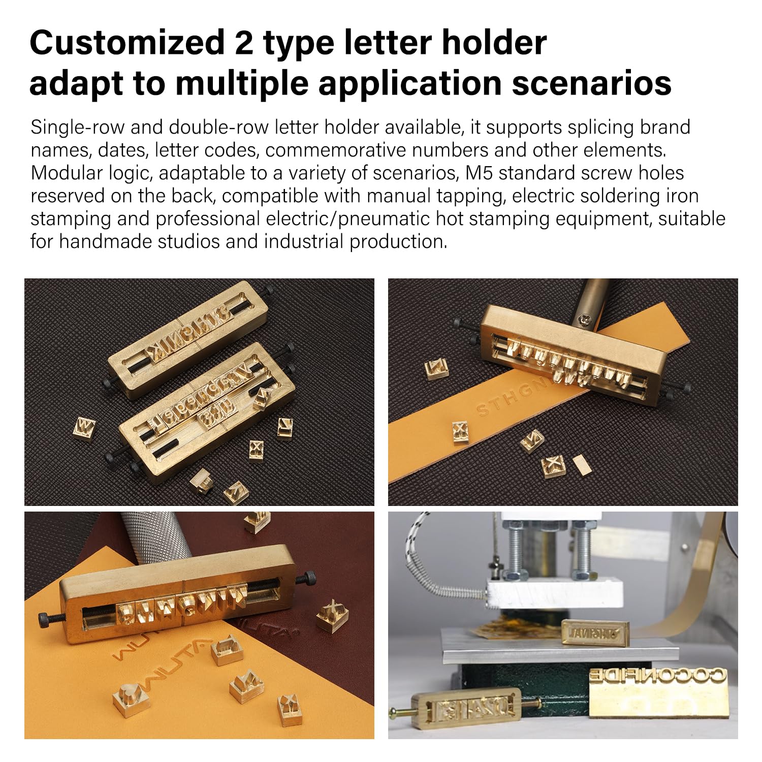 WUTA Brass Stamping Tools Flexible Letters Numbers Alphabets Symbols Characters