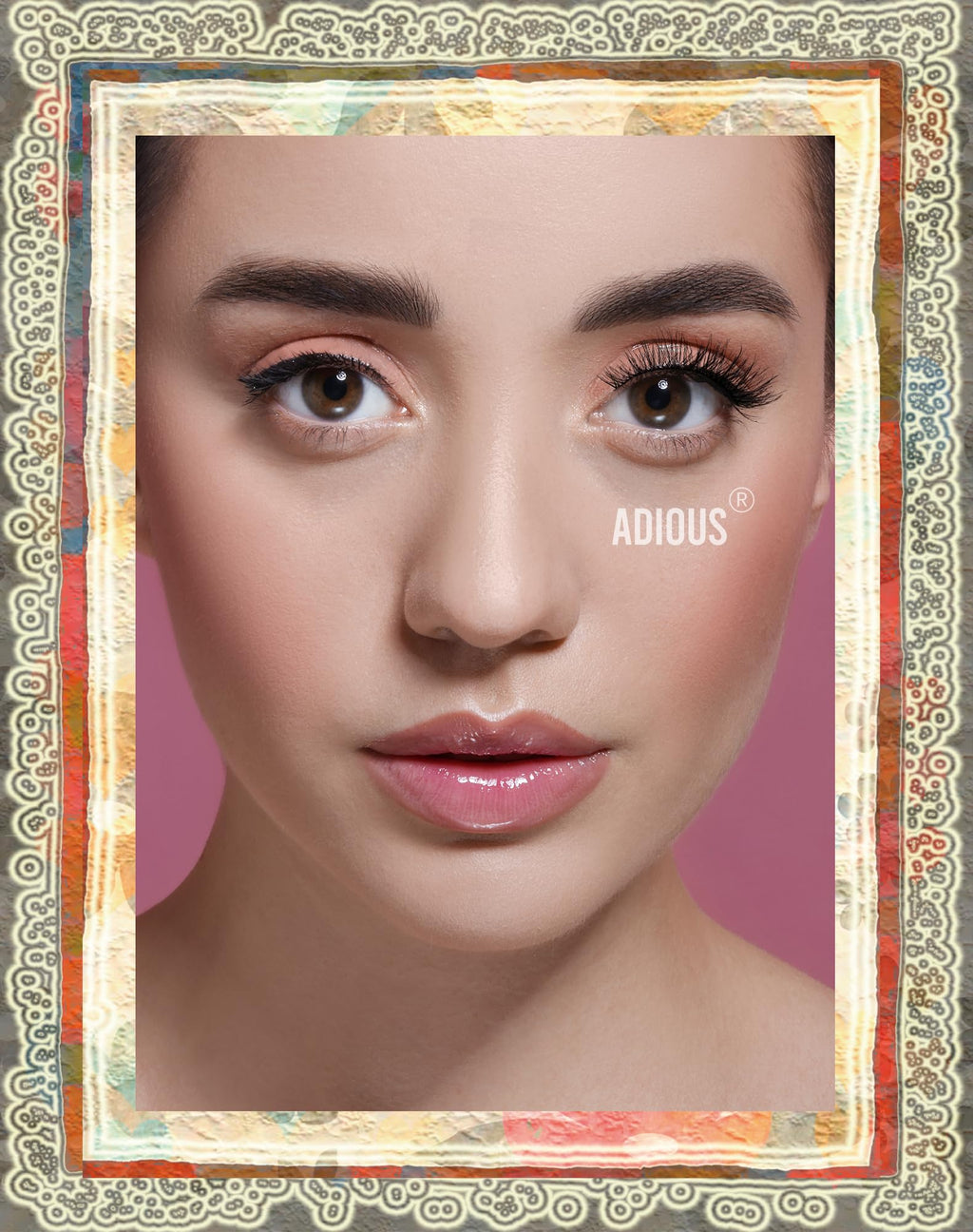 Volume Fluffy Wispy Faux Mink Lashes Natural Look Brown Eyelashes 7 Count