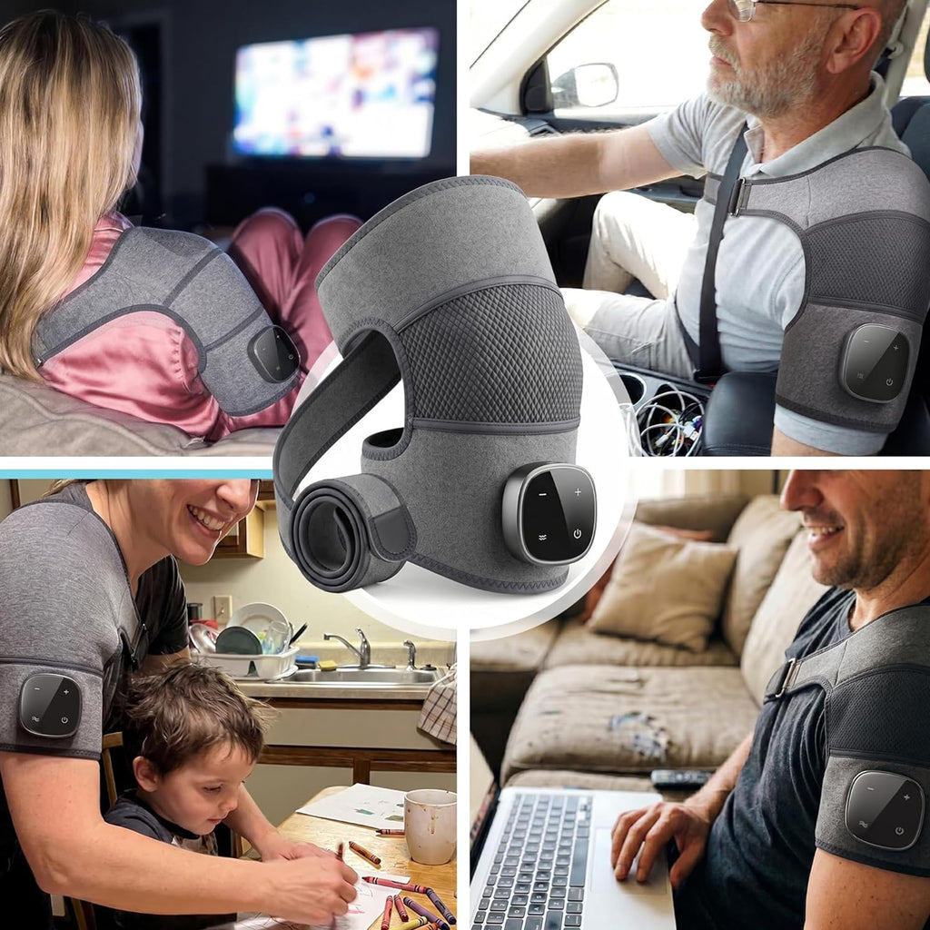 Rejuvacare Shoulder Massager Upgraded 2026 with Heat & Compression, Cordless