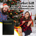 Intendvision Coin Album - 20 Pages, 360 Pockets Two Coin Size, Coin Collection