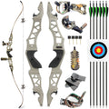 limaity 64" Takedown Hunting Recurve Bow ILF Limbs CNC Riser Right Handed
