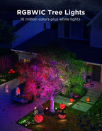 Govee Outdoor Tree Lights 3-Pack, RGBWIC LED Landscape Lighting, Outdoor Lights