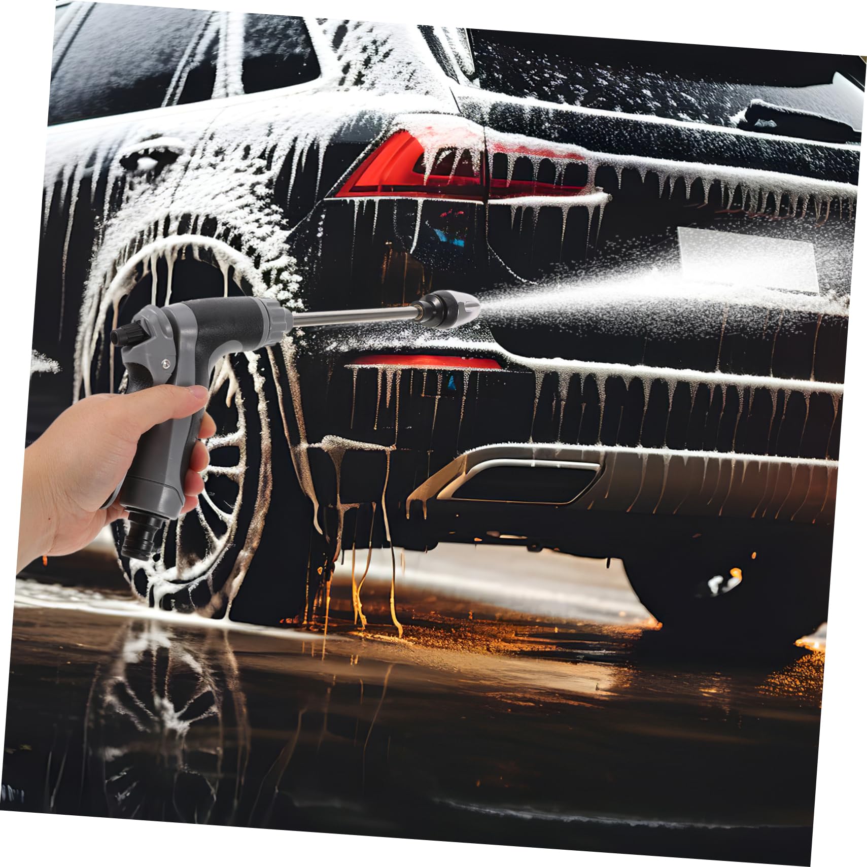 HOLIDYOYO Portable Handheld High Pressure Washer with Water Flow for Automotive Cleaning and Hard to Reach Areas Multi Functional Pressure Tool