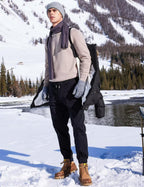 Mens Long Winter Coat Water Resistant Puffy Hooded Insulated Jacket