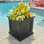 Mayne Fairfield 20in Square Planter Self-Watering Weather Resistant Outdoor