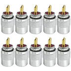Lpluziyyds PL259 UHF Male Coaxial Connectors 10 Pack with Reducer, Solder-Type