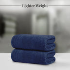 4 Pack Extra Large Bath Towels 30x60 Inch 100% Cotton Quick Dry Absorbent Navy