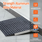 UOKRR Threshold Ramp for Wheelchairs, 1.6-4.7" Rise and 24"×36" W Platform