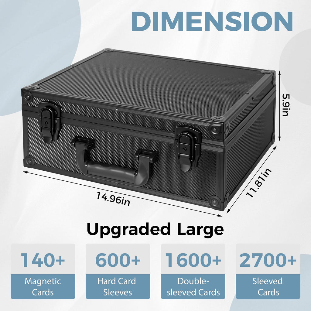 OEODAJ Top Loader Storage Box, Trading Card Case for 3x4 Sports Cards