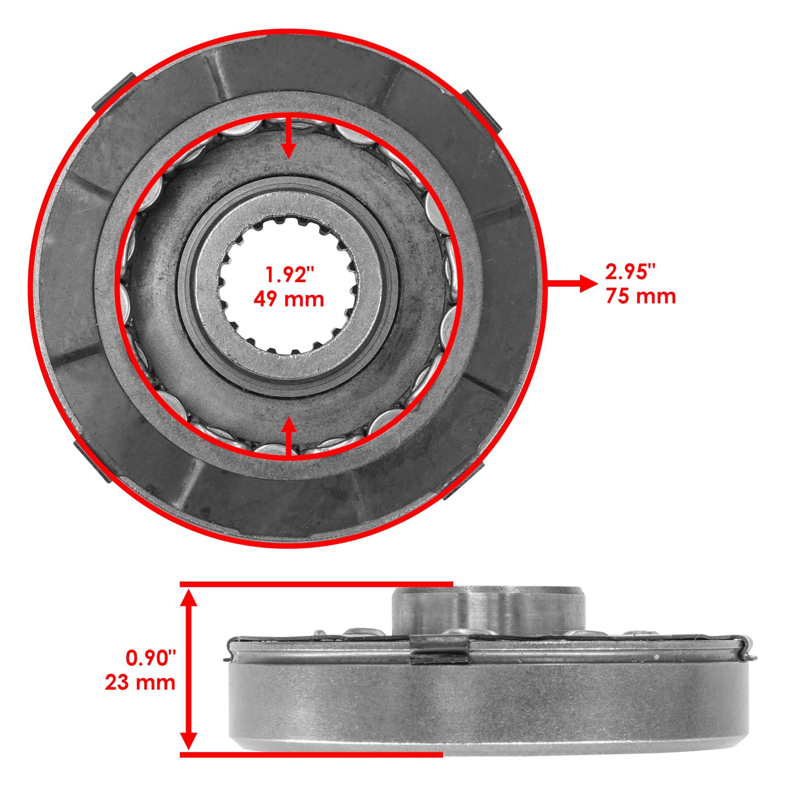 Caltric Starter Clutch One Way Bearing Compatible with Suzuki Gsx1300R Gsx-1300R Hayabusa 1300R 1999 2000 2001 2002 2003
