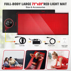 Red Light Therapy for Body, 660nm 850nm Infrared Light Therapy Pad, Wearable