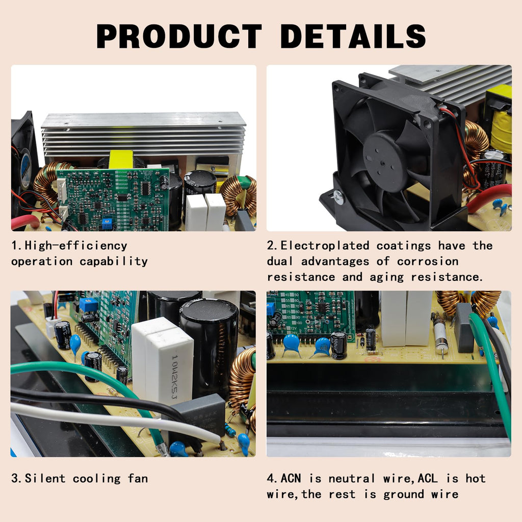 WF-8955-MBA 55 Amp Power Converter for RV - 3 Stage Smart Charger for Lead-Acid