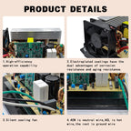 WF-8955-MBA 55 Amp Power Converter for RV - 3 Stage Smart Charger for Lead-Acid