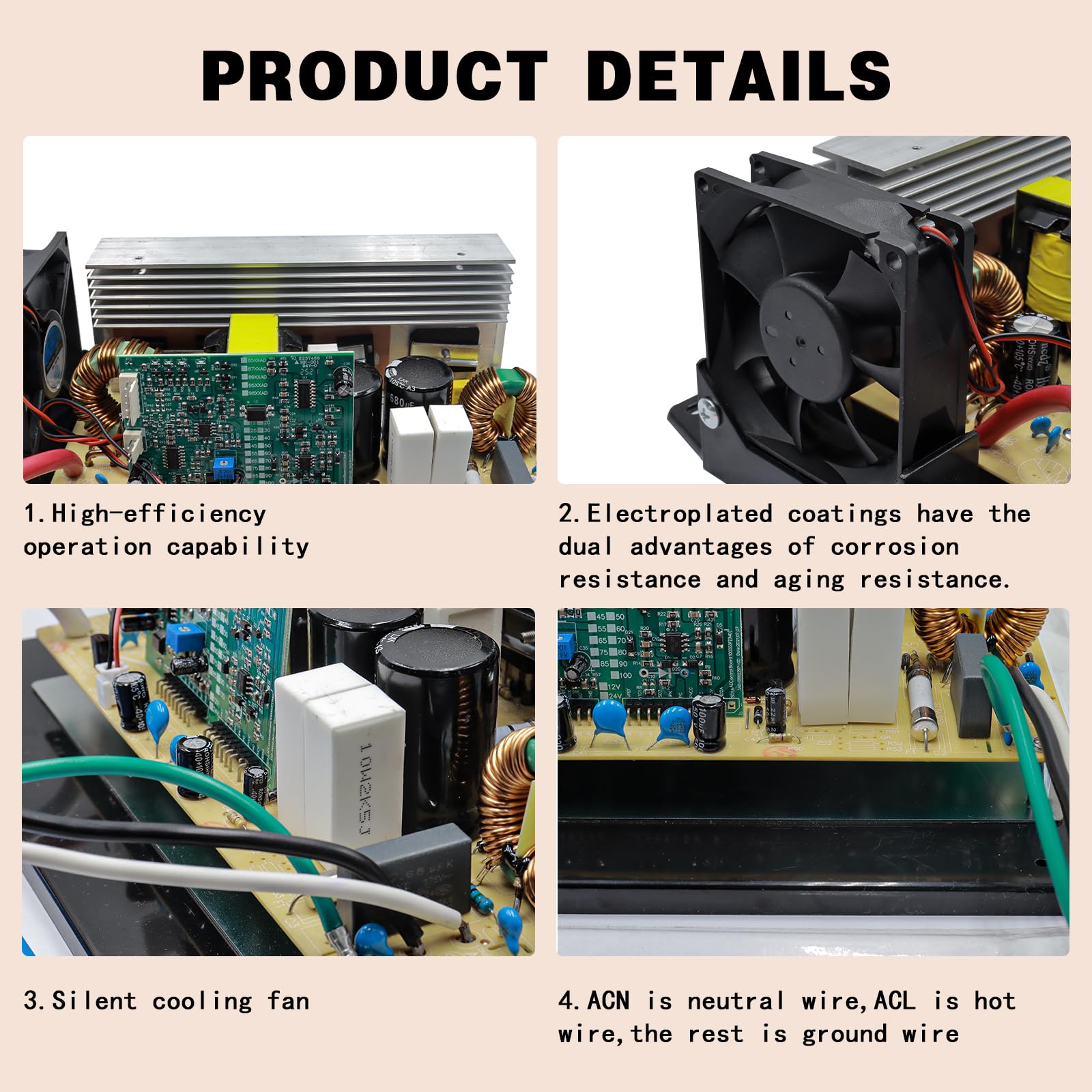WF-8955-MBA 55 Amp Power Converter for RV - 3 Stage Smart Charger for Lead-Acid