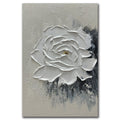 Moshinart 20x27 Hand Painted Oil Painting Black White Abstract Wall Art
