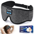 Sleep Mask with Bluetooth 5.4 Headphones, 3D Contoured Sleep Eye Mask with