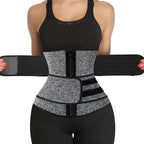 KIWI RATA Neoprene Sauna Waist Trainer Corset Sweat Belt with 2 Straps for Women