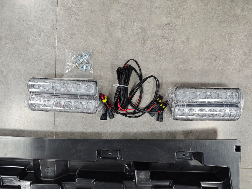 Ford Ranger T9 P703 Roof LED Light Bar DRL Gloss Black Cold White 2023-2025