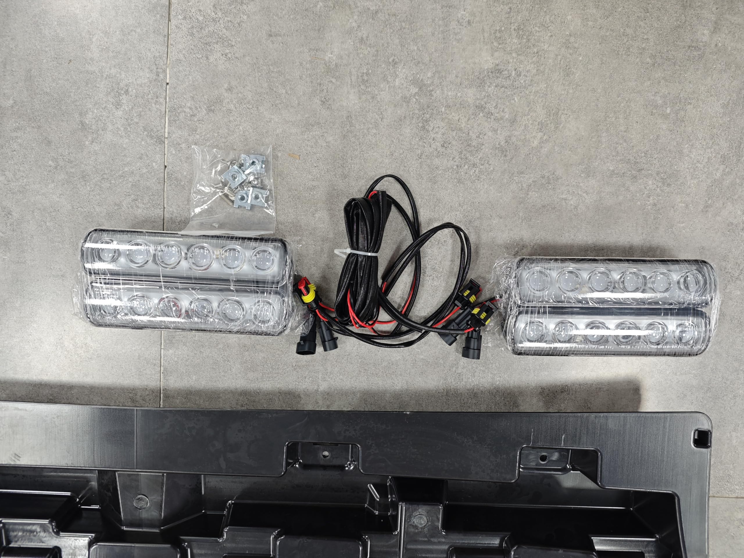 Ford Ranger T9 P703 Roof LED Light Bar DRL Gloss Black Cold White 2023-2025