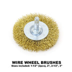 6 Pieces Mibro 971531 1 1/2-inch to 3-inch Wire Wheel Brush Set for Removing