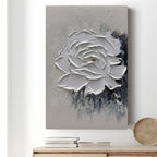 Moshinart 20x27 Hand Painted Oil Painting Black White Abstract Wall Art