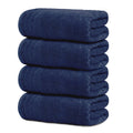 4 Pack Extra Large Bath Towels 30x60 Inch 100% Cotton Quick Dry Absorbent Navy