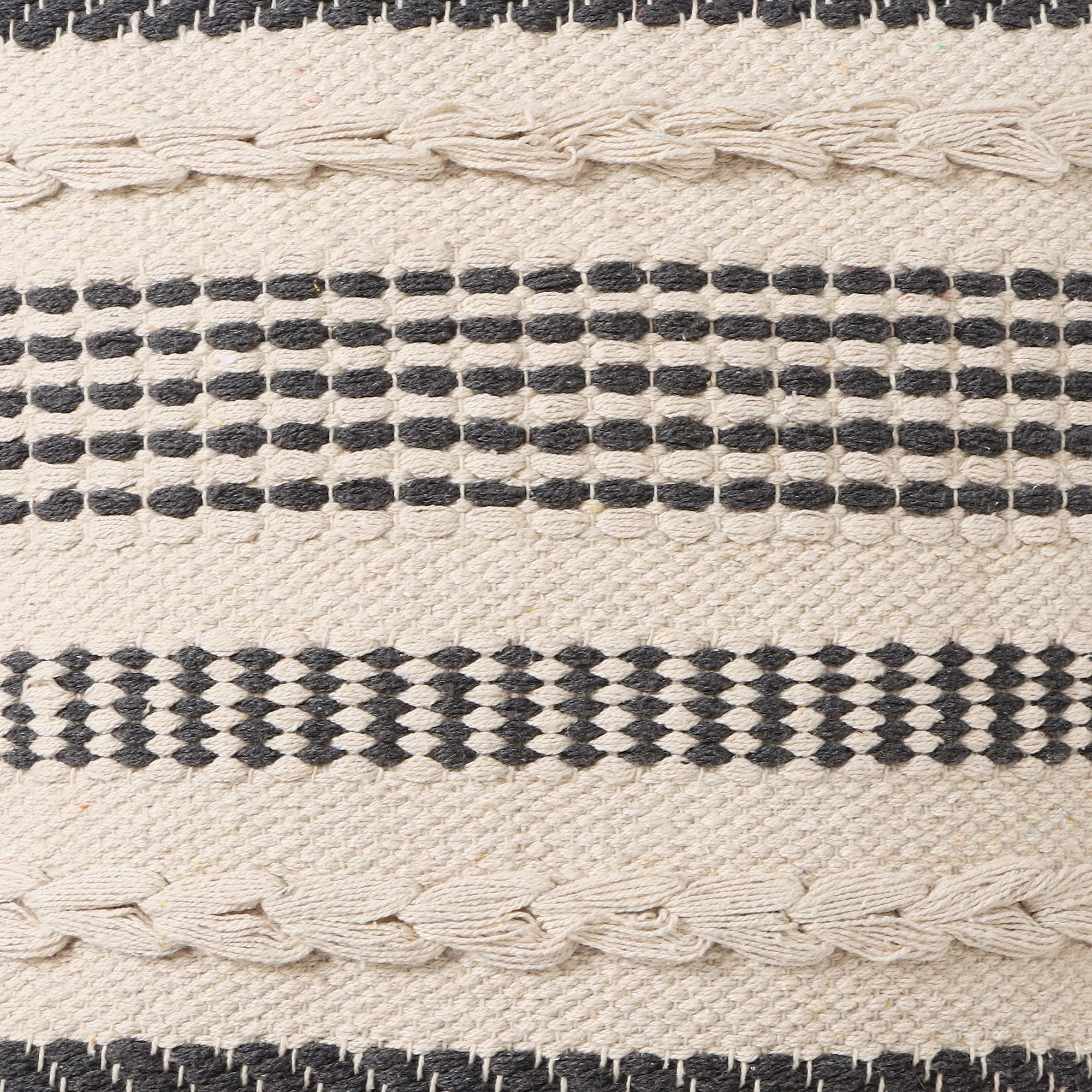 REDEARTH Boho Throw Pillow Covers Set of 2 Woven Tufted Farmhouse 18x18