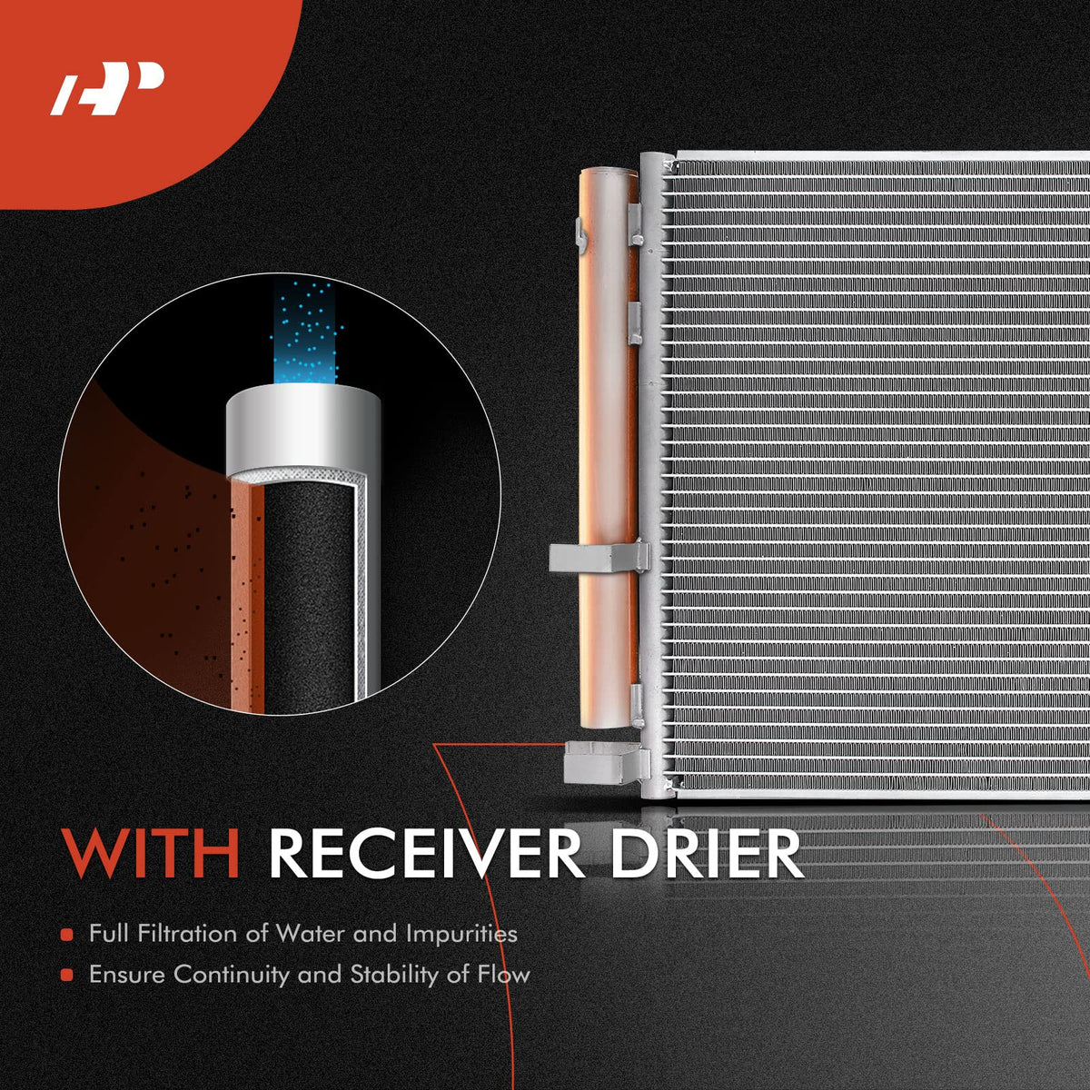 A-Premium Air Conditioning Condenser Compatible Ford & Lincoln