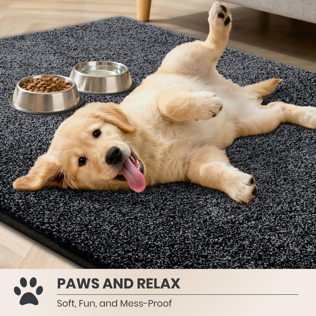 PURRUGS Dirt Trapping Door Mat 24" x 35.5", Non-Slip Machine Washable Entryway