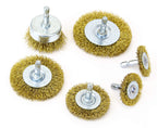 6 Pieces Mibro 971531 1 1/2-inch to 3-inch Wire Wheel Brush Set for Removing