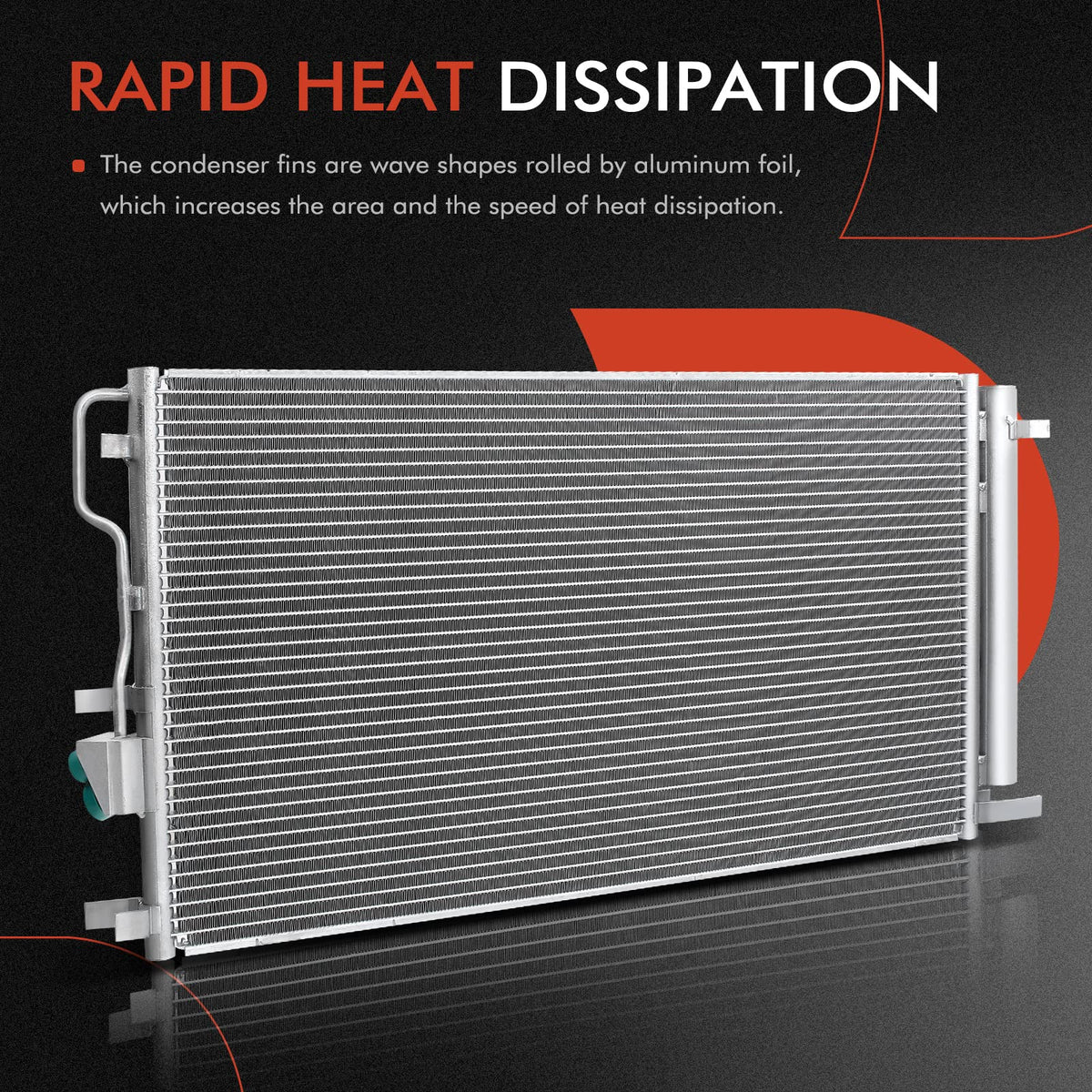 A-Premium Air Conditioning Condenser Compatible Ford & Lincoln