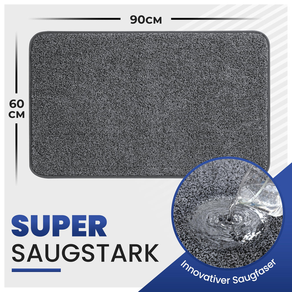 Mibao Front Door Mat Entrance, Non-Slip Absorbent Waterproof Welcome Doormat