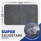 Mibao Front Door Mat Entrance, Non-Slip Absorbent Waterproof Welcome Doormat