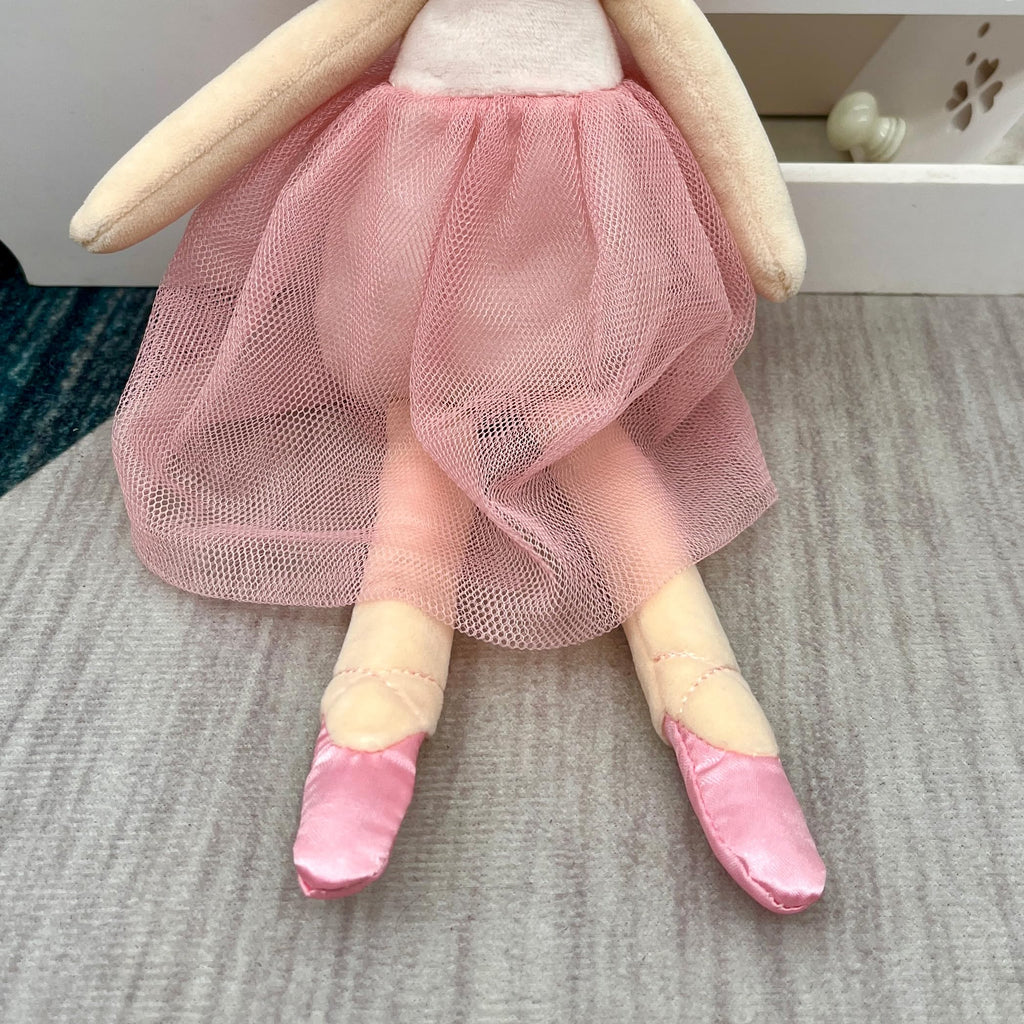 FLUFFYFUN Baby Doll Soft Ballerina Doll Plush 13.7" (Girl)