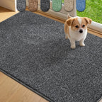 Mibao Front Door Mat Entrance, Non-Slip Absorbent Waterproof Welcome Doormat