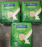 60 count FitRight Extra+ Adult Diapers, Disposable Incontinence Briefs,