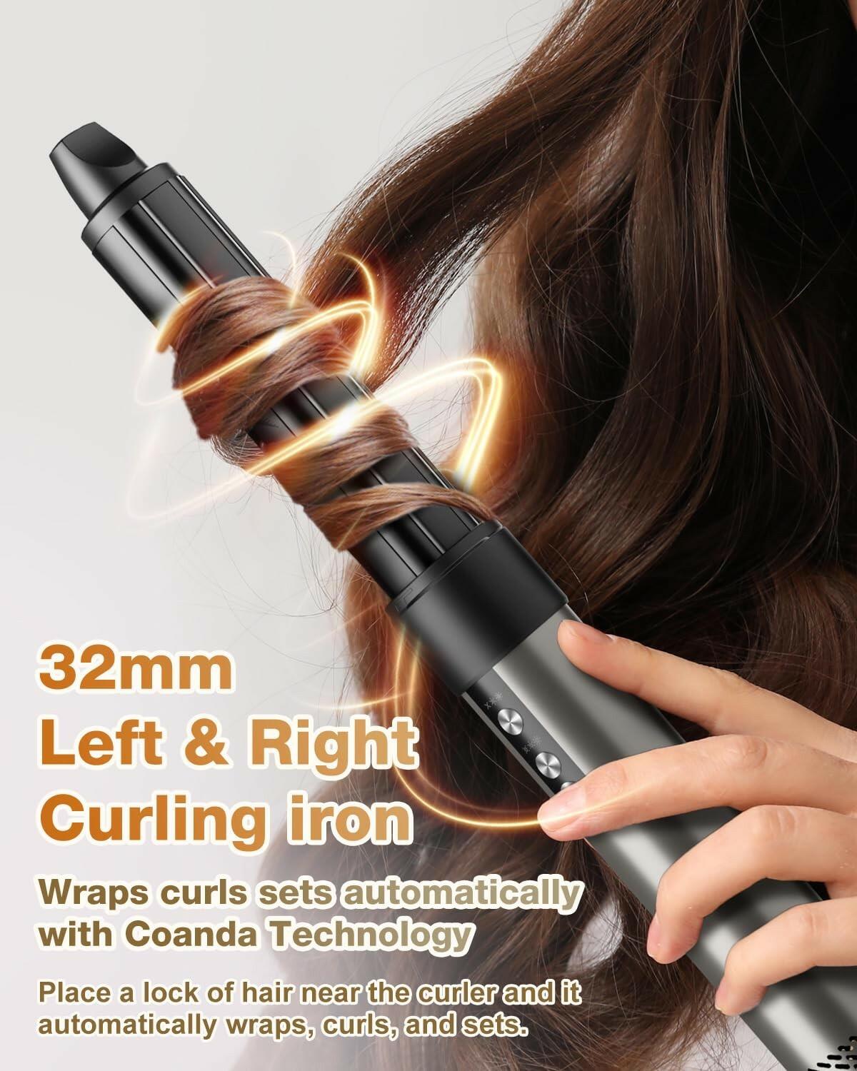 7MAGIC 6 in 1 Multi Hair Styler Dryer Brush, 110,000 RPM High-Speed, Negative