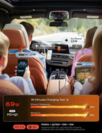 LISEN Retractable Car Charger, Gifts for Him Her, Cars Adapter USB C Fast