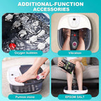 ECARBME Foot Spa Bath Massager with Heat, Foot Bath with 22 Massage Rollers,