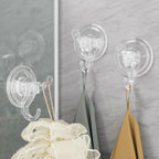 Antimbee 3 Pack Suction Cup Hooks, Clear Suction Cup Hanger, Removable Small