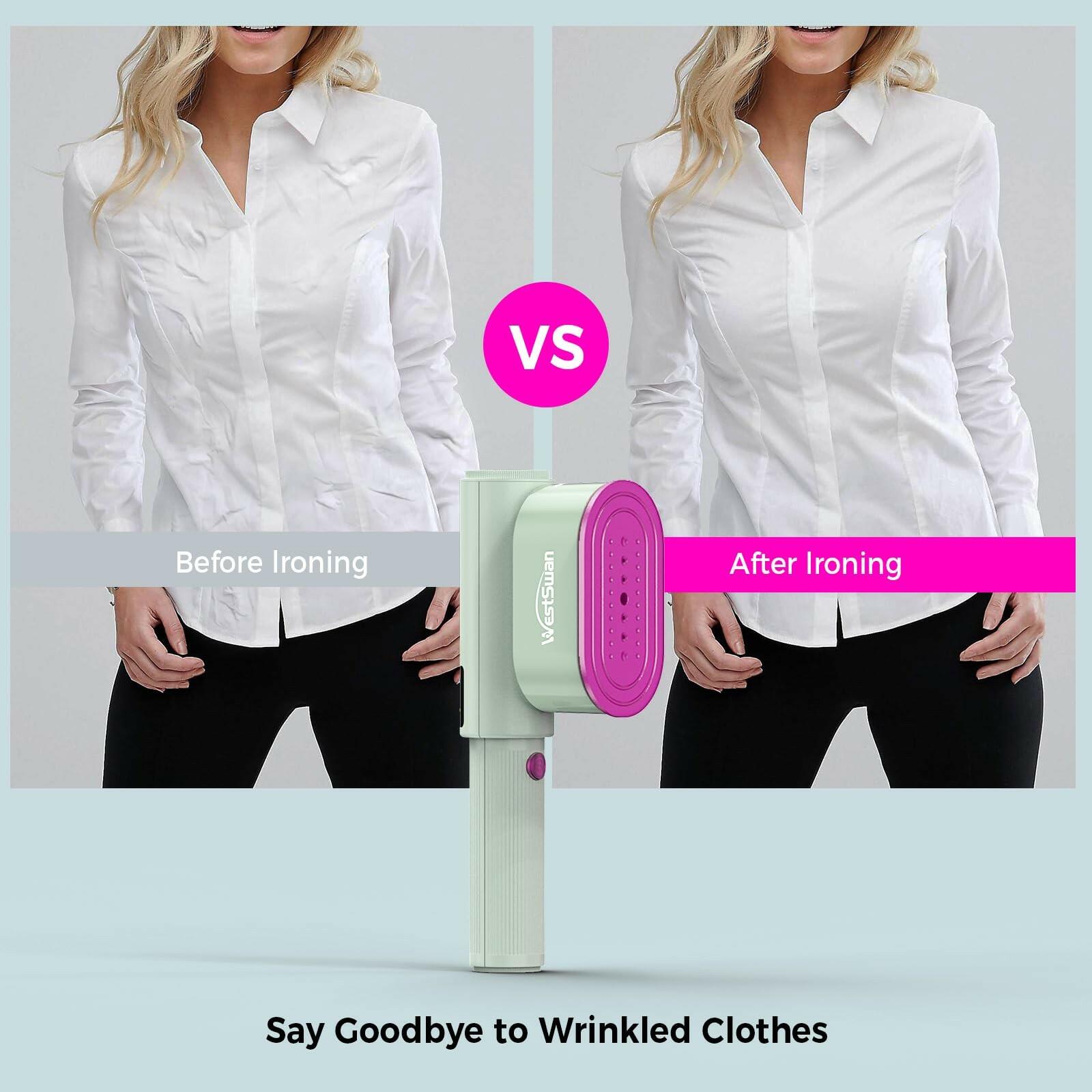 Portable Travel Steamer for Clothes, Fast Wrinkle Remover Garment Steamer for