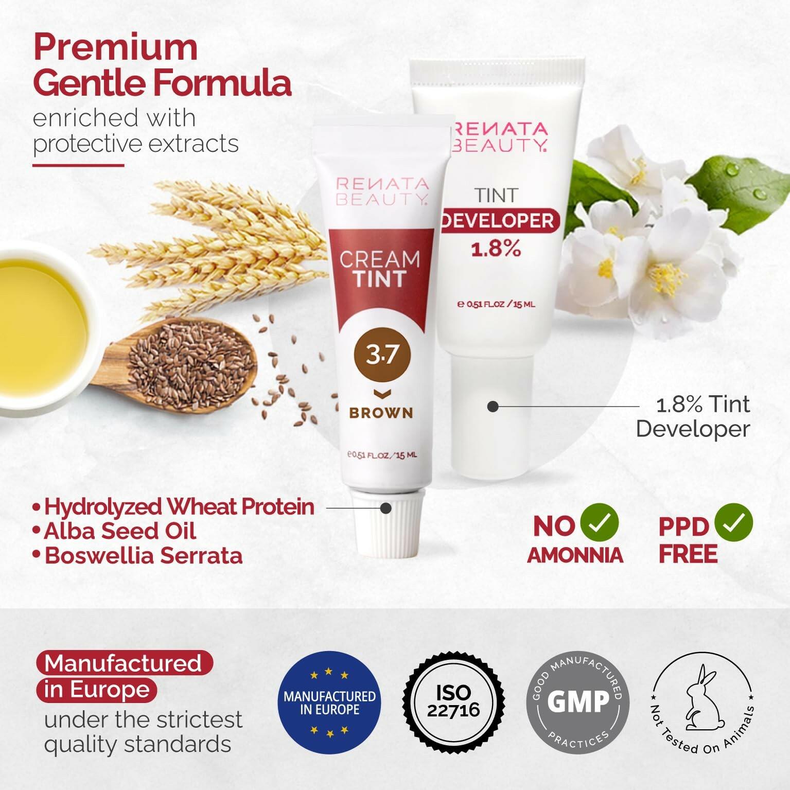 RB RENATA BEAUTY Tint Kit – Cream Hair Dye Kit with Developer and Application