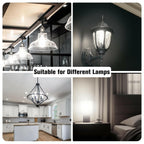 DAYBETTER 4 Pack Vintage LED Edison Bulbs, E26 Led Bulb 60W Equivalent, Dimmable