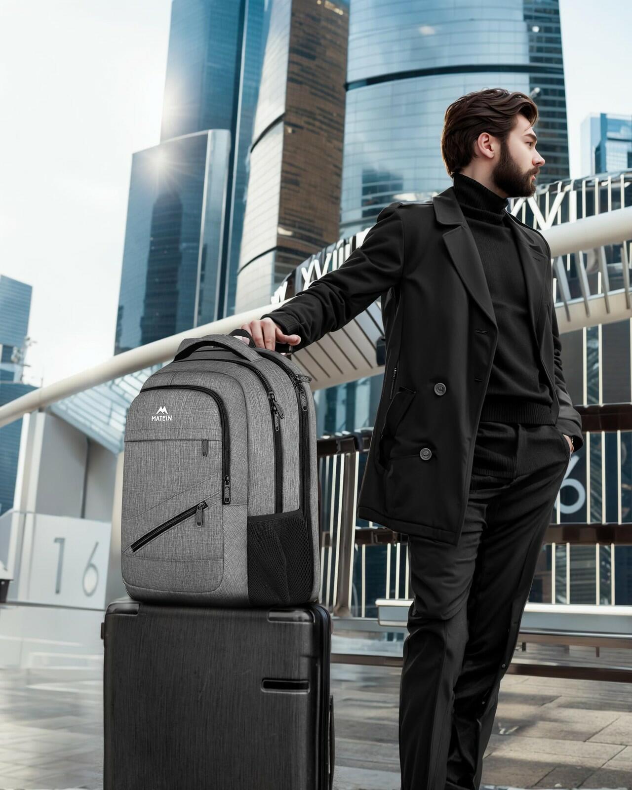 MATEIN Travel Laptop Backpack, 17 Inch Work TSA Approved Carry on Backpack,