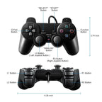 HaeBorl PS2 Controller, 2 Packs Wired Controller Compatible with PS2/PS2