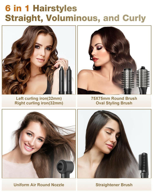 7MAGIC 6 in 1 Multi Hair Styler Dryer Brush, 110,000 RPM High-Speed, Negative