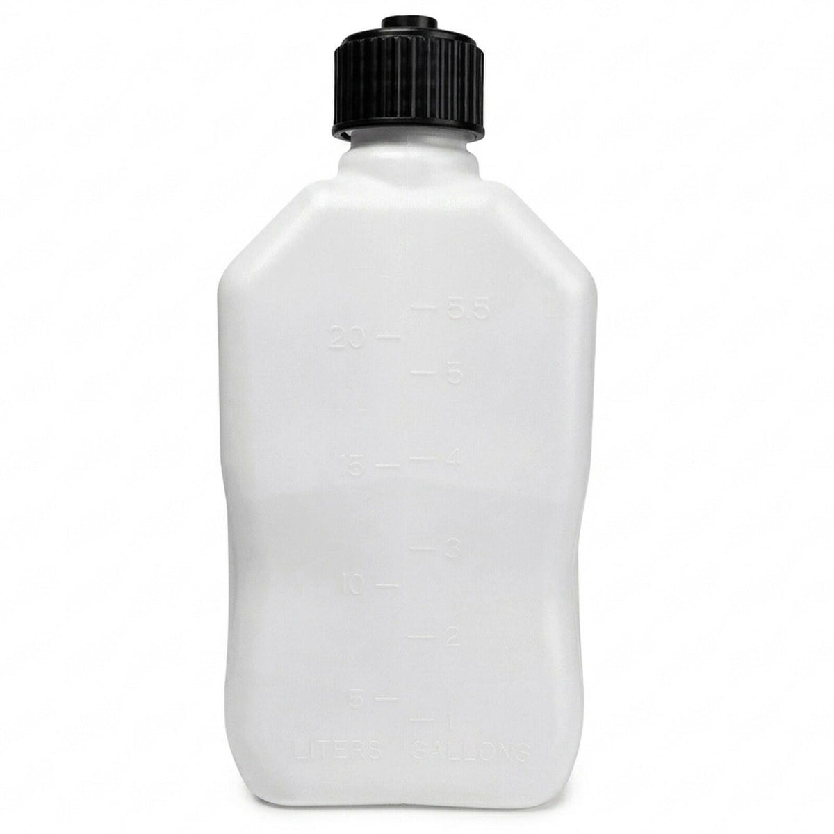 Bushman 4 Pack U-Jug Storage Jug, Portable Plastic Container, 5.5Gal, White