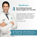 NASALFRESH MD Premium Bundle–Dual Powered Nasal Irrigation System Nasal Rinse