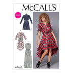 McCall's Patterns Miss Petite Shirtdresses with Drawstring Waist