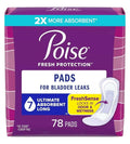 78 Ct Poise Incontinence Pads & Postpartum Incontinence Pads 7 Drop Ultra